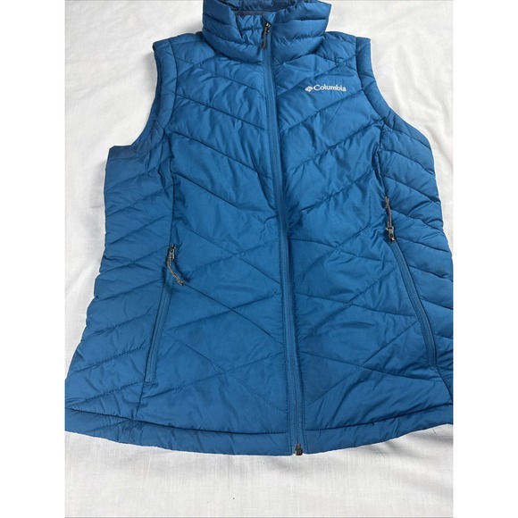 Columbia Insulated Puffer Vest Omni Heat Women Sz Medium - Picture 1 of 14